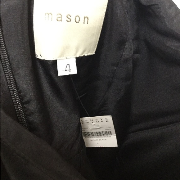 Mason Black strapless cocktail mini prom dress size 4 peplum Nwt date - Picture 5 of 5